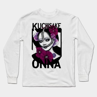 Japanese Horror Kuchisake Onna Streetwear Long Sleeve T-Shirt